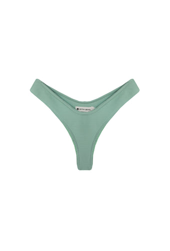 Biquíni Tanga Asa Delta - Verde Catamarã Canelado