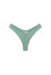 Biquíni Tanga Asa Delta - Verde Catamarã Canelado