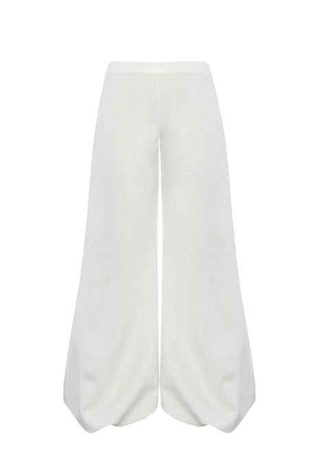 Calça Balonê Alfaiataria - Linho Off-white