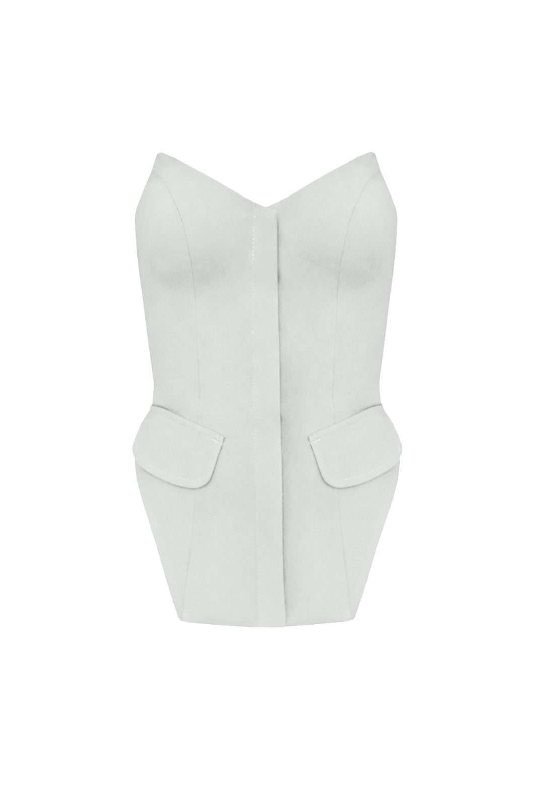 Colete Estruturado Alfaiataria - Linho Off-White