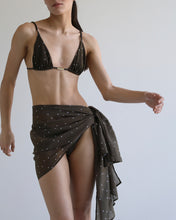 Carregar imagem no visualizador da galeria, Pareô - Estampa Poá Marrom Esverdeado