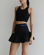 Carregar imagem no visualizador da galeria, Saia Esportiva Franzida c/ Short Fixo - Black