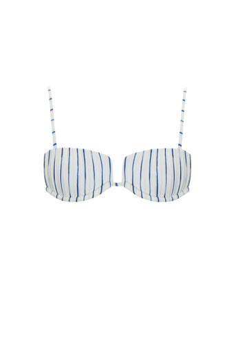 Biquíni Top Square Nervura - Print Navy
