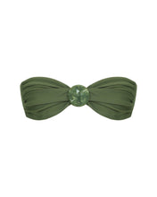 Carregar imagem no visualizador da galeria, Biquíni Top Reto Ball - Verde Militar