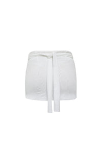 Pareô Curto Crochet - Off-White
