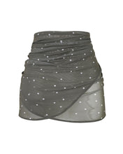 Carregar imagem no visualizador da galeria, Pareô Curto - Estampa Poá Marrom Esverdeado