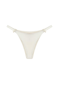 Biquíni Tanga Alça Fixa Duo Passante - Off-White Textura