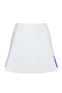 Saia Pregas Bilateral c/ Short Fixo- Branco