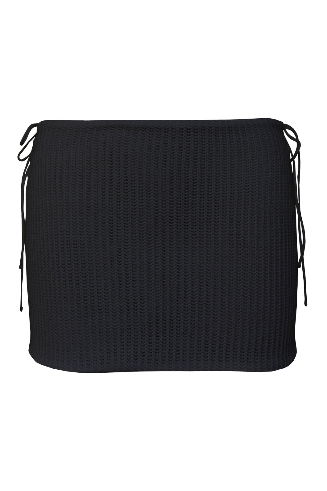 Mini Saia Crochet Viés - Black