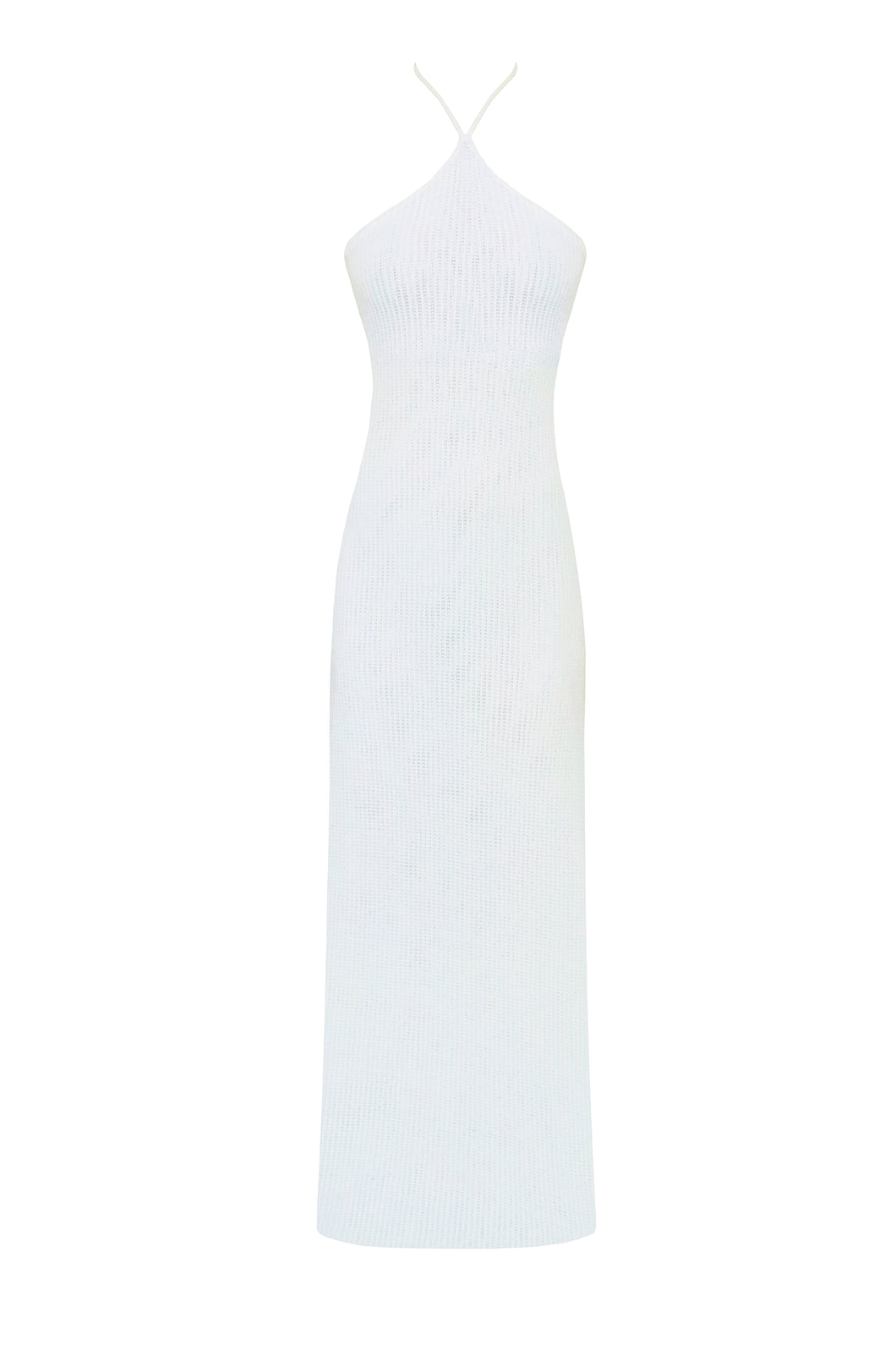 Vestido Frente Única Crochet - Off-White