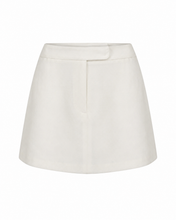 Carregar imagem no visualizador da galeria, Short Saia Alfaiataria - Linho Off-White