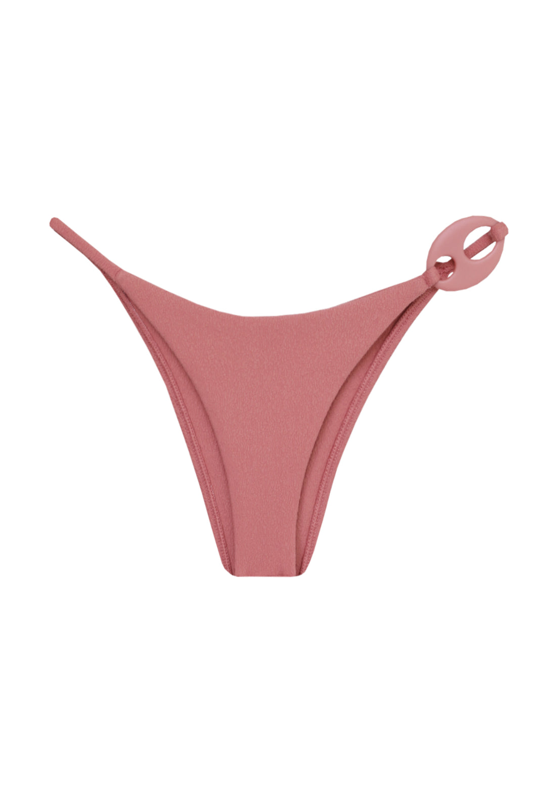 Biquíni Tanga Triângulo Alça Fixa Argola - Rosa Grená