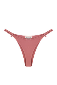 Biquíni Tanga Alça Fixa Duo Passante - Rosa Grená