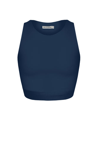 Top Cava - Azul Marinho