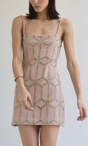 Vestido Mini - Trico Rose Seco