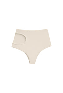 Biquíni Tanga Recorte Lunar - Creamy