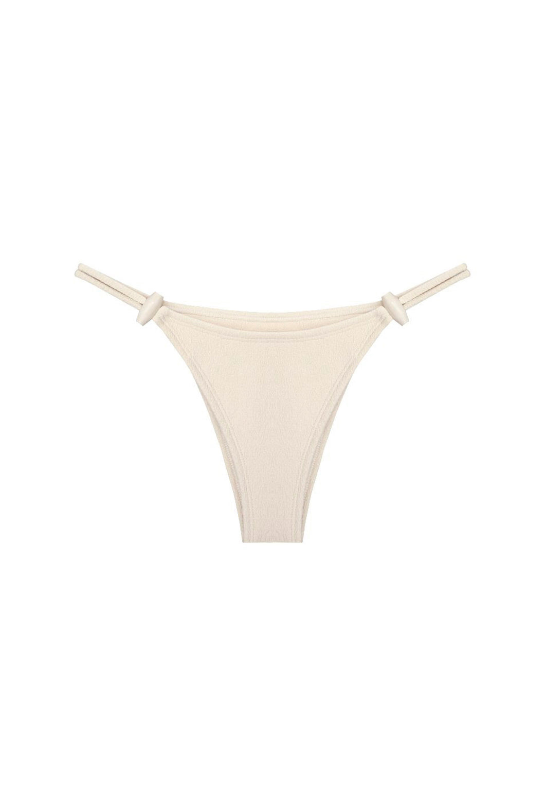 Biquíni Tanga Alça Fixa Duo Passante - Creamy
