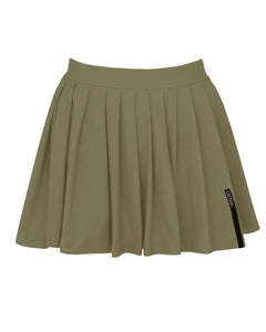 Saia Plissada c/ Short Fixo - Caqui Piquet