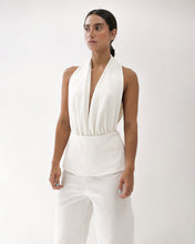 Carregar imagem no visualizador da galeria, Calça Detalhe Quadril  - Brim Off-White
