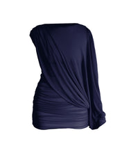 Carregar imagem no visualizador da galeria, Vestido Ruffed Cover - Tule Azul Marinho
