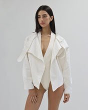 Carregar imagem no visualizador da galeria, Jaqueta Passante - Brim Off-White