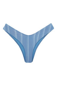 Biquíni Tanga Asa Delta - Estampa Listrado Azul Tule