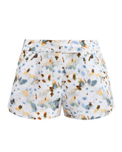 Carregar imagem no visualizador da galeria, Short Curto Reto - Flores Fundo Branco
