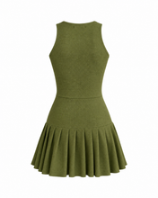 Carregar imagem no visualizador da galeria, Vestido Esportivo Tenista - Verde Oliva Piquet