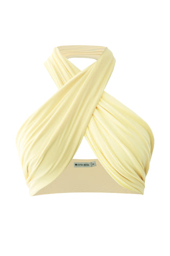 Biquíni Top Ícone Faixa Amarração - Tule Amarelo