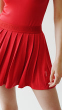 Carregar imagem no visualizador da galeria, Saia Plissada c/ Short Fixo - Vermelho