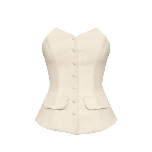 Colete TQC Estruturado - Creamy
