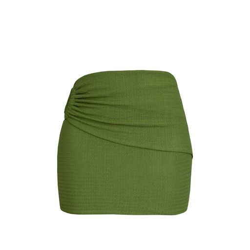 Saia Mini Franzida - Verde Broto