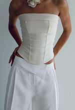 Carregar imagem no visualizador da galeria, Top TQC Corselet Malha - Off-White