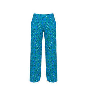 Calça Reta Cós Baixo - Azul / Blue Shell