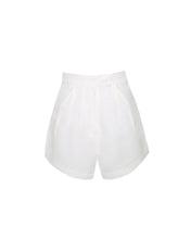 Carregar imagem no visualizador da galeria, Short Pregas  Detalhe Cós Alfaiataria - Linho Off-White