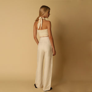 Biquíni Top Faixa Amarração - Off-White