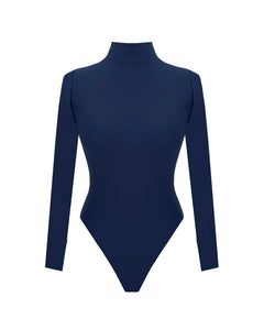 Body/ Maiô  Manga Longa - Azul Marinho