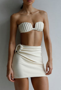 Biquíni Top TQC Nervura - Creamy