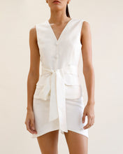 Carregar imagem no visualizador da galeria, Colete  Alfaiataria- Linho Off-White