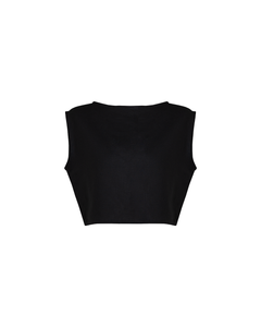 Top Cropped Basic - Alfaiataria Linho Black