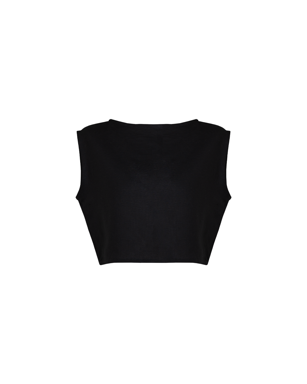Top Cropped Basic - Alfaiataria Linho Black