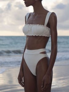 Biquíni Tanga Asa Delta Fenda - Off-White