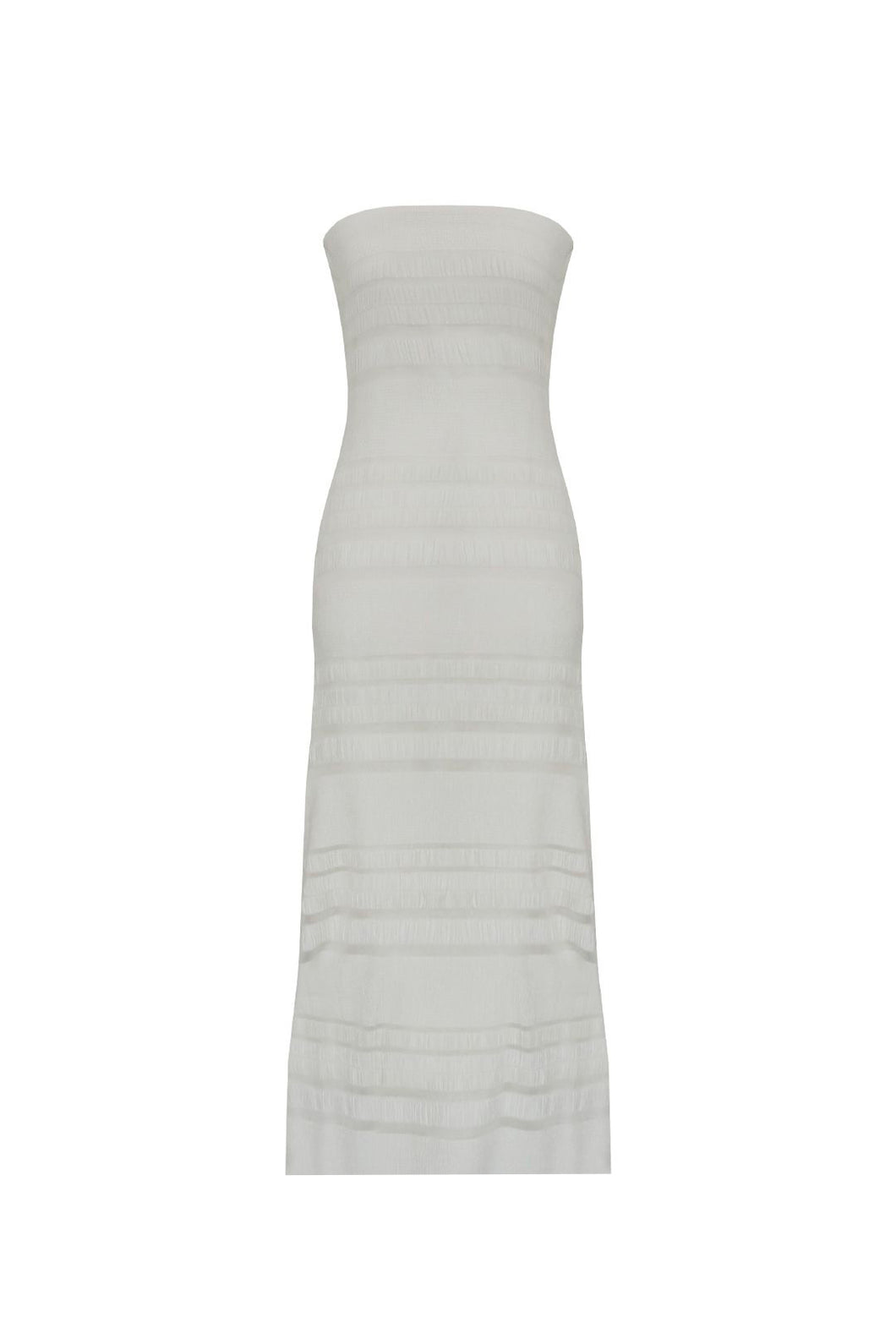 Vestido / Saída TQC Listrado - Off-White