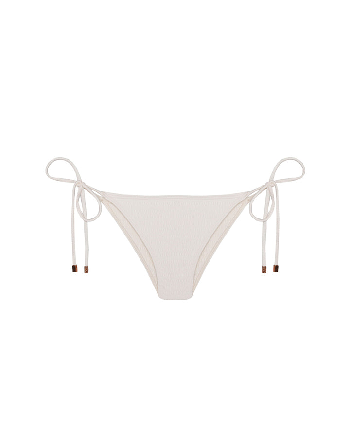 Biquíni Tanga Triângulo - Off-White Textura