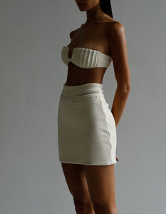 Biquíni Top TQC Nervura - Creamy